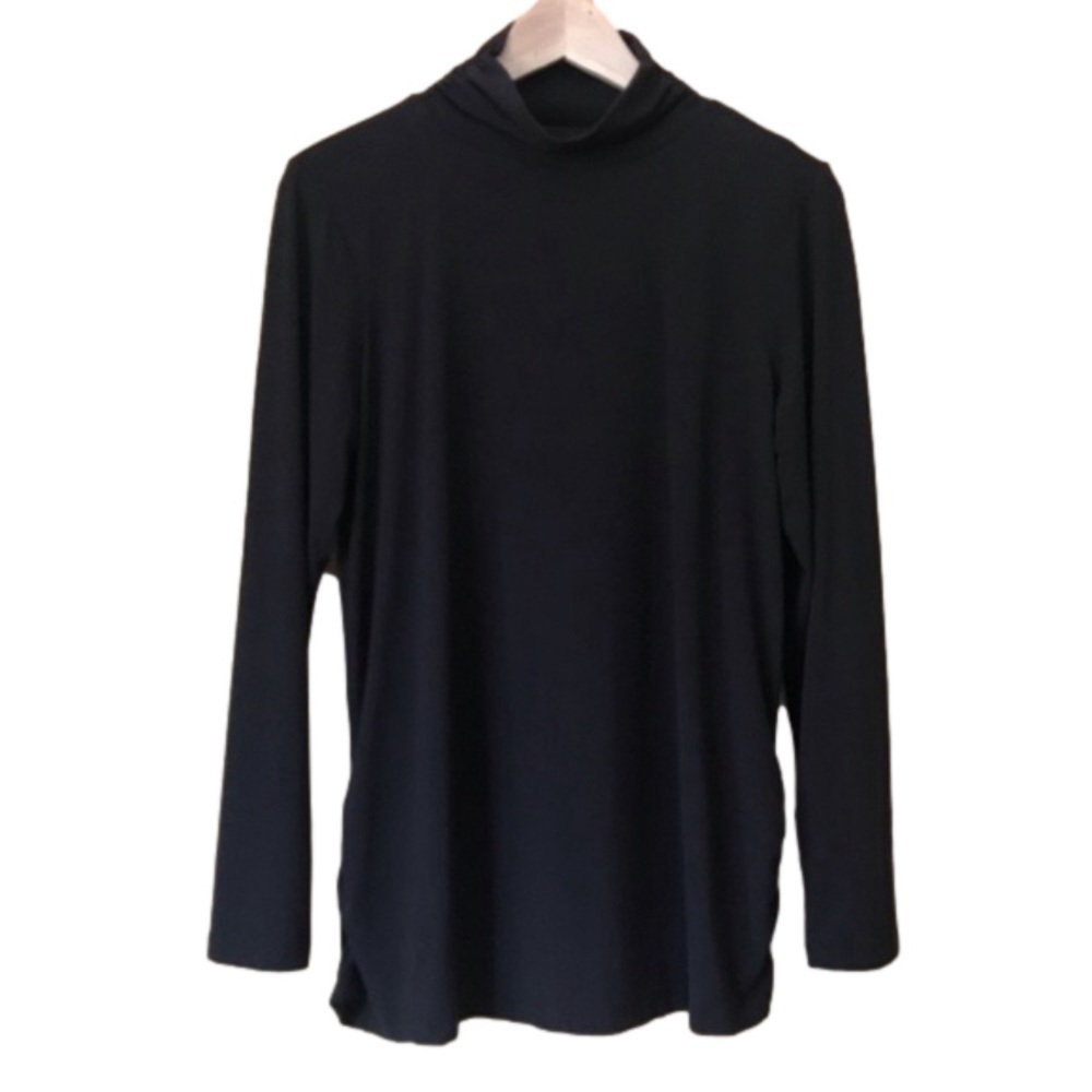 CHRISTOPHER & Banks shirred mock neck top size medium
